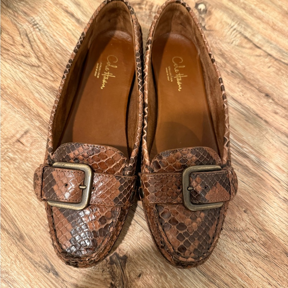 Cole Haan Brown Leather Loafers Classic Flats